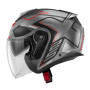 Givi jet helmet X25 TRACE matt titanium red black