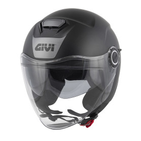 Casco jet Givi 12.5 Solid negro opaco | MotoGM