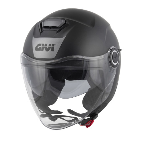 Casque Jet Givi 12.5 Solid noire matte