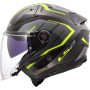 Casque Jet LS2 OF603 Infinity II Carbone URUS gris jaune