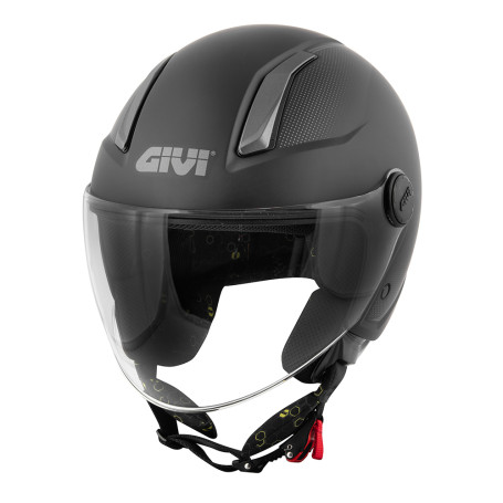 Casque Jet Givi 11.7 Solid Color noire matte