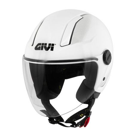 Casco jet Givi 11.7 Solid Color Blanco Brillante | MotoGM
