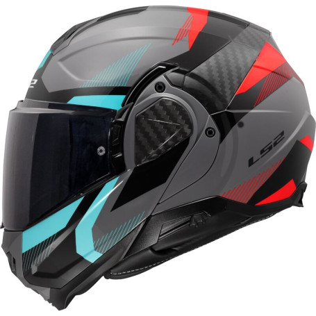 Casco Modulare LS2 FF910 Advant II Triple Gloss nardo grey blu rosso