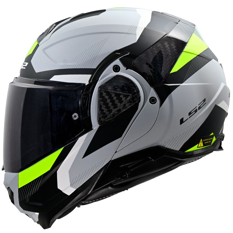 Casco modular LS2 FF910 Advant II Triple gris amarillo fluo Casco modular LS2 FF910 Advant II Triple gris amarillo fluo