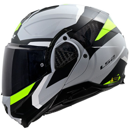 Casco Modulare LS2 FF910 Advant II Triple grigio giallo fluo