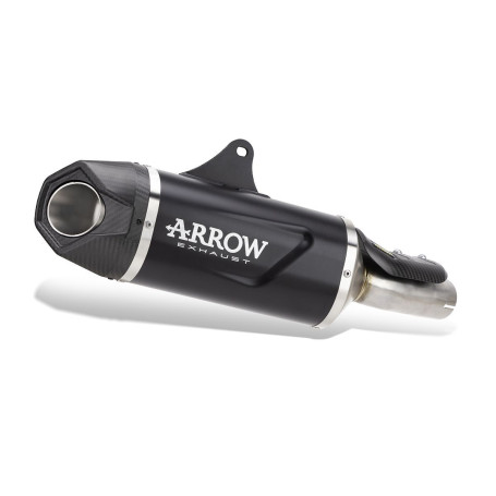 Terminale di scarico Arrow Alluminio Dark Indy Race Evo BMW R 1300 GS 2024 fondello carbonio