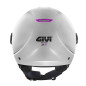 Casco jet Givi 11.7 Solid Color gris opaco fucsia Casco jet Givi 11.7 Solid Color gris opaco fucsia