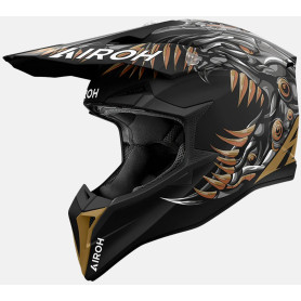 Helm Cross Airoh Wraap Cyborg Matt | MotoGM