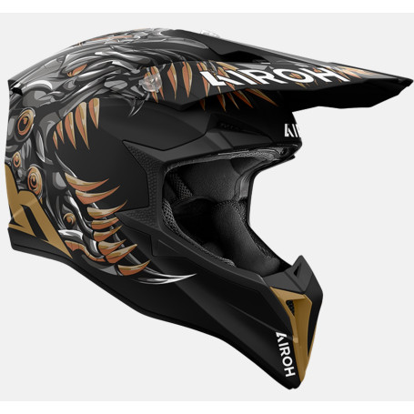 Casco Cross Airoh Wraap Cyborg Matt