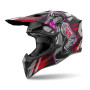 Casque Cross Airoh Wraap CYBER red matt