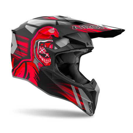 Casco Cross Airoh Wraap CYBER red matt