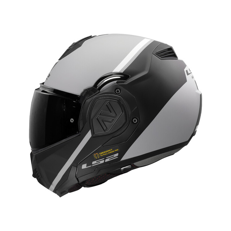 Flip up helmet LS2 FF906 Advant Swipe matt grey black Flip up helmet LS2 FF906 Advant Swipe matt grey black