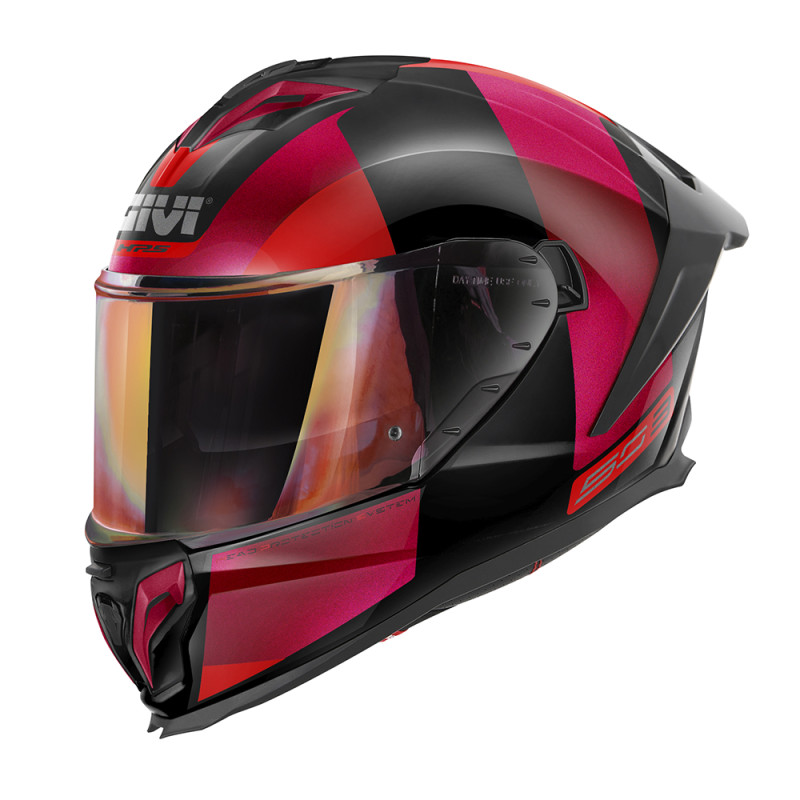 Helm Givi 50.3 Vision schwarz rot bordeaux glänzend Helm Givi 50.3 Vision schwarz rot bordeaux glänzend