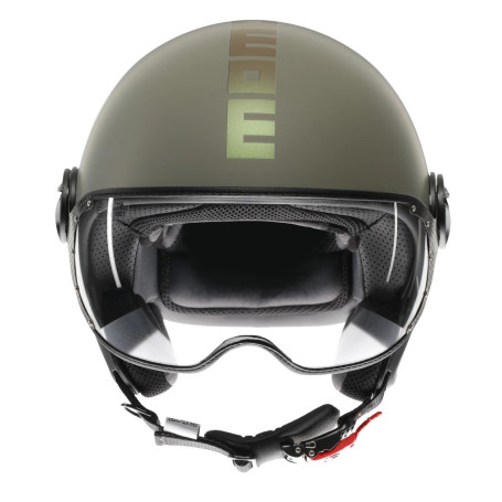 Casco Momo design FGTR CLASSIC flip verde opaco bronzo E2206