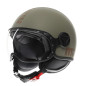 Casco Momo design FGTR CLASSIC flip verde opaco bronzo E2206 Casco Momo design FGTR CLASSIC flip verde opaco bronzo E2206