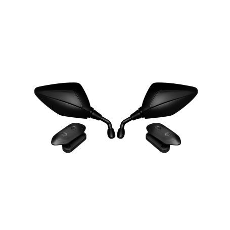 Rétroviseur Mat Noire pour Yamaha T-Max 500 08-11, pour le carénage (1 paire)