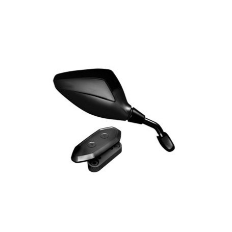 Rétroviseur Mat Noire pour Yamaha T-Max 500 08-11, pour le carénage (1 paire)