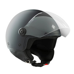 Casco demi-jet EL'JETTIN 6.0 (Tucano Urbano) – negro carbón mate