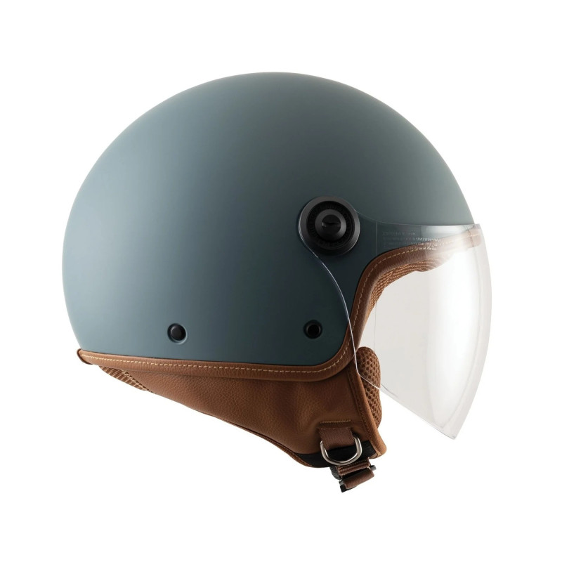 Casco demi-jet EL'JETTIN 6.0 (Tucano Urbano) – azul petróleo mate Casco demi-jet EL'JETTIN 6.0 (Tucano Urbano) – azul petróleo mate