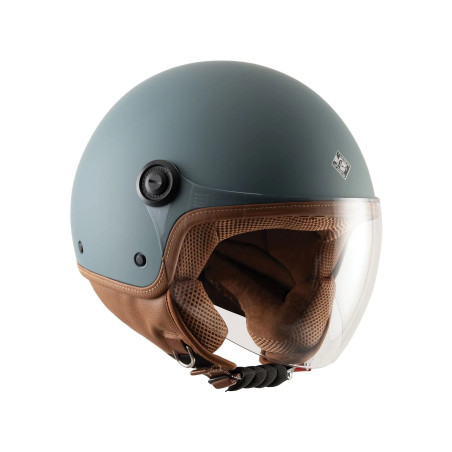 Casco demi-jet EL'JETTIN 6.0 (Tucano Urbano) – azul petróleo mate