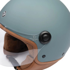 Casco demi-jet EL'JETTIN 6.0 (Tucano Urbano) – azul petróleo mate | MotoGM