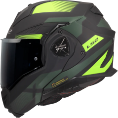 Casco modular FF901 Advant X Nova (LS2) – negro mate verde amarillo flúor | MotoGM
