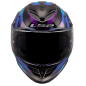 LS2 Storm III Kaos glossy black purple blue full-face helmet