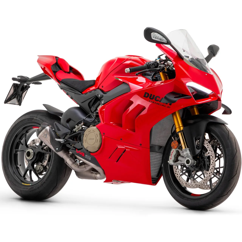 Arrow Works titanium Silencer Pair for Ducati Panigale V4 2018-2024, Streetfighter V4 2020-2024 (for stock headers)