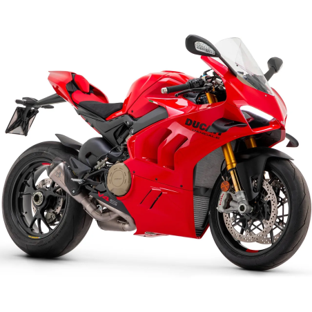 Par de silenciadores Arrow Works titanio para Ducati Panigale V4 2018-2024, Streetfighter V4 2020-2024 | MotoGM