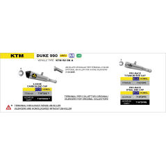 Arrow Pro-Race Nichrom Dark Silencer for KTM Duke 990 2025-2026 | MotoGM