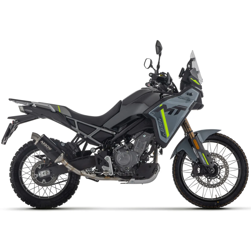 Terminale Arrow Indy Race Evo alluminio Dark per CF Moto MT 450 2025-2026 Terminale Arrow Indy Race Evo alluminio Dark per CF Moto MT 450 2025-2026