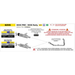 Arrow Indy Race Titan Endtopf für Kove 800X PRO / 800X Rally 25-26