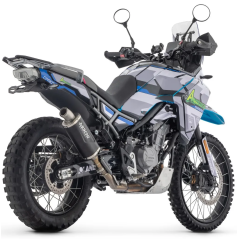 Silenciador Arrow Indy Race Evo aluminio Dark para CF Moto MT 450 2024, tapa acero | MotoGM