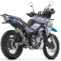 Arrow Indy Race Evo Aluminium Dark Endtopf für CF Moto MT 450 2024, Endkappe Edelstahl