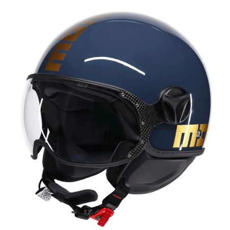 Casco Jet Momo Design FGTR Classic Flip Oro/Ottone E2206