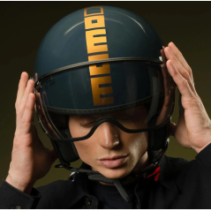Casco Jet Momo Design FGTR Classic Flip Oro/Ottone E2206 | MotoGM