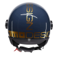 Momo Design FGTR Classic Flip Gold/Brass Jet Helmet E2206