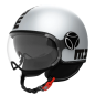 Momo Design FGTR Evo Matt Grey/Cerulean Jet Helmet E2206 | MotoGM