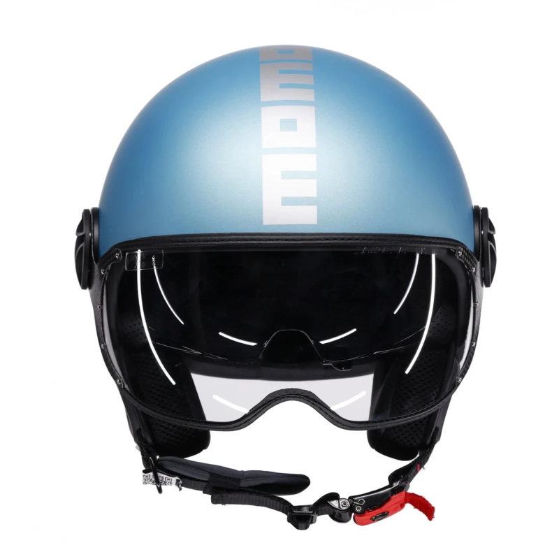 Casco Jet Momo Design FGTR Evo Blu Spring/Argento E22/06