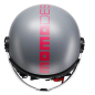 Casco Jet Momo Design FGTR Classic Fluo Gris Mate / Fucsia ECE2206