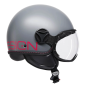 Casco Jet Momo Design FGTR Classic Fluo Matt grey / Fucsia ECE2206 Casco Jet Momo Design FGTR Classic Fluo Matt grey / Fucsia ECE2206