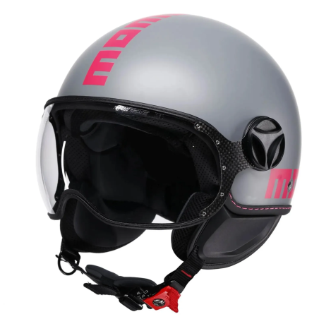 Momo Design FGTR Classic Fluo Jethelm Mattgrau / Fuchsia ECE2206
