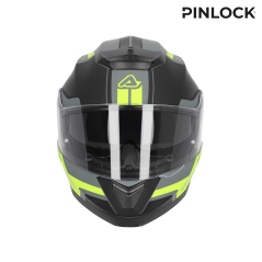 Acerbis Serel 2 2206 – casco modular negro gris amarillo fluor