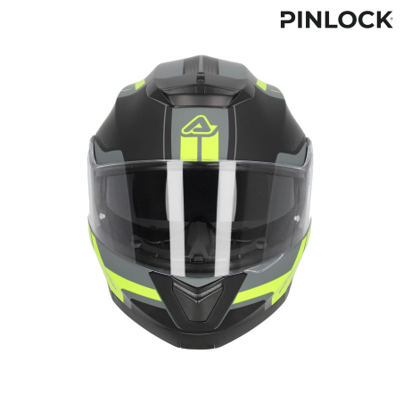 Acerbis Serel 2 2206 – casco modulare nero grigio giallo fluo
