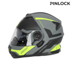 Acerbis Serel 2 2206 – casco modulare nero grigio giallo fluo | MotoGM