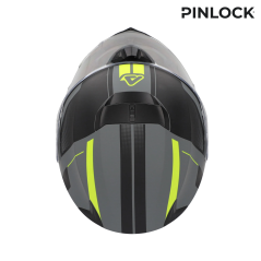 Acerbis Serel 2 2206 – black grey fluo yellow modular helmet | MotoGM