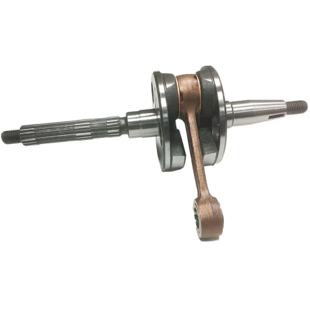 BCR OEM-type crankshaft for Piaggio 50 2-stroke: 12 mm pin, 39.3 mm stroke, 80 mm rod