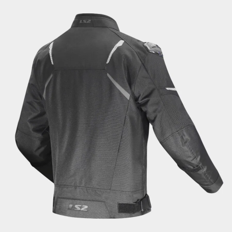 Motorradjacke LS2 Zoom Herren wasserdicht schwarz