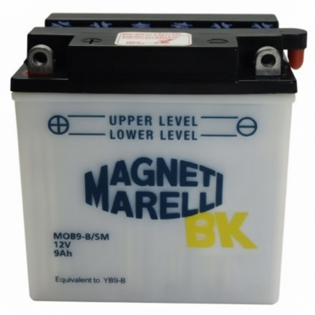 Battery Magneti Marelli YB9-BS, MOB9-B-SM, 12 V 9 Ah 136x76x147 mm