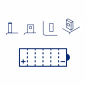 Battery Magneti Marelli YB9-BS, MOB9-B-SM, 12 V 9 Ah 136x76x147 mm Battery Magneti Marelli YB9-BS, MOB9-B-SM, 12 V 9 Ah 136x76x147 mm